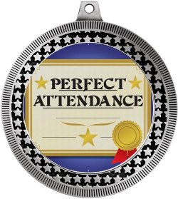 Perfect attendance medal